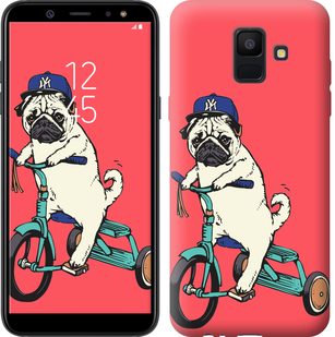 

Чехол Мопс на велосипеде для Samsung Galaxy A6 2018 642773