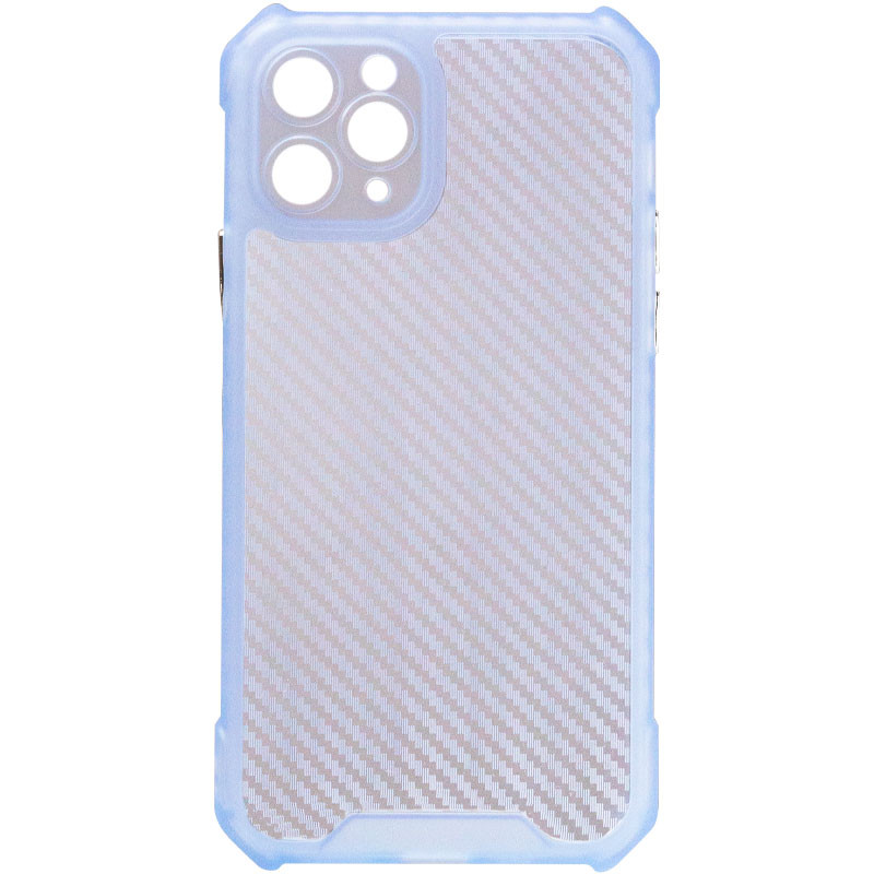 Фото Чехол TPU Ease Carbon color series для Apple iPhone 11 Pro (5.8") (Синий / Прозрачный) на vchehle.ua