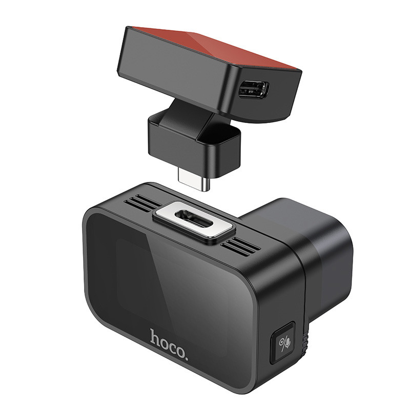 Фото Відеореєстратор Hoco DV10 Mini Screen Dashcam (Black) в маназині vchehle.ua