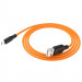 Фото Дата кабель Hoco X21 Plus Silicone Lightning Cable (1m) (Black / Orange) на vchehle.ua