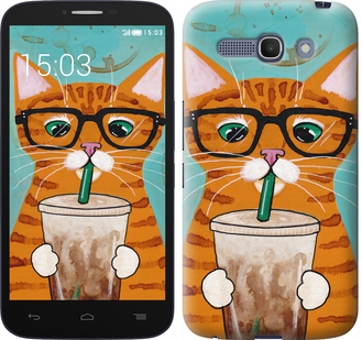 

Чехол Зеленоглазый кот в очках для Alcatel One Touch POP C9 657600