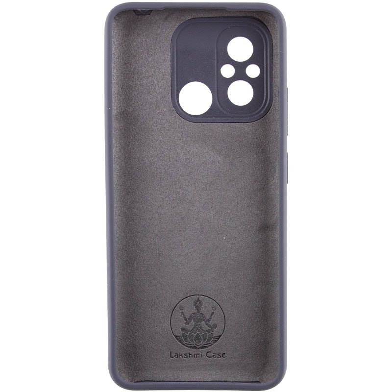 Фото Чохол Silicone Cover Lakshmi Full Camera (AAA) with Logo на Xiaomi Redmi 12C (Сірий / Dark Gray) на vchehle.ua