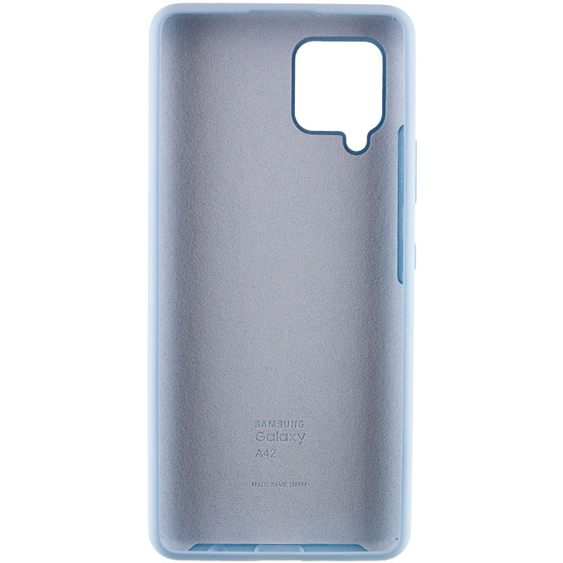 Фото Чохол Silicone Cover Full Protective (AA) на Samsung Galaxy A42 5G (Блакитний / Lilac Blue) на vchehle.ua