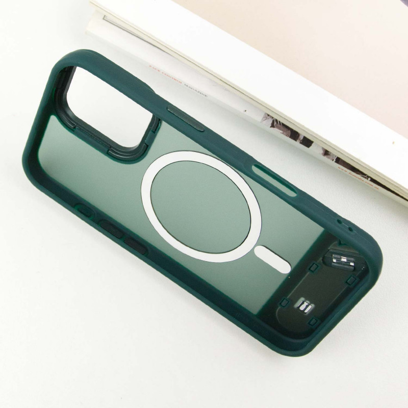 TPU+PC чехол Stand case для Apple iPhone 16 (6.1") (Green) в магазине vchehle.ua