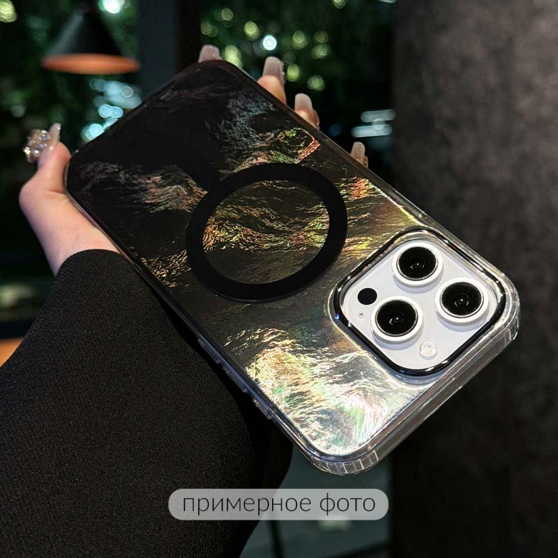 Фото Чехол TPU Shiny Mountain (MagFit) для Apple iPhone 17 (6.3") (Black) на vchehle.ua
