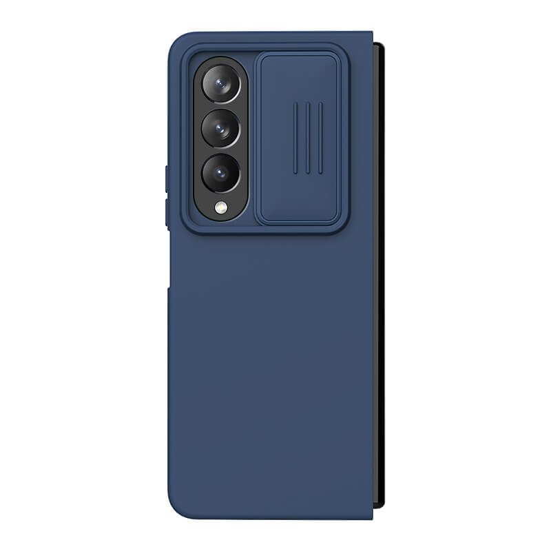 Фото Силиконовая накладка Nillkin Camshield Silky для Samsung Galaxy Z Fold4 (Midnight Blue) на vchehle.ua