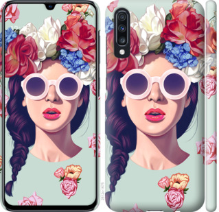 

Чехол Девушка с цветами для Samsung Galaxy A70 2019 A705F 710674