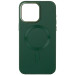 Кожаный чехол Bonbon Leather Metal Style with Magnetic Safe для Apple iPhone 11 (6.1") (Зеленый / Pine green)