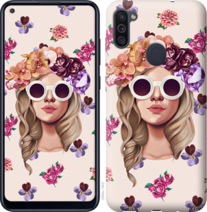 

Чехол Девушка с цветами v2 для Samsung Galaxy M11 M115F 920744