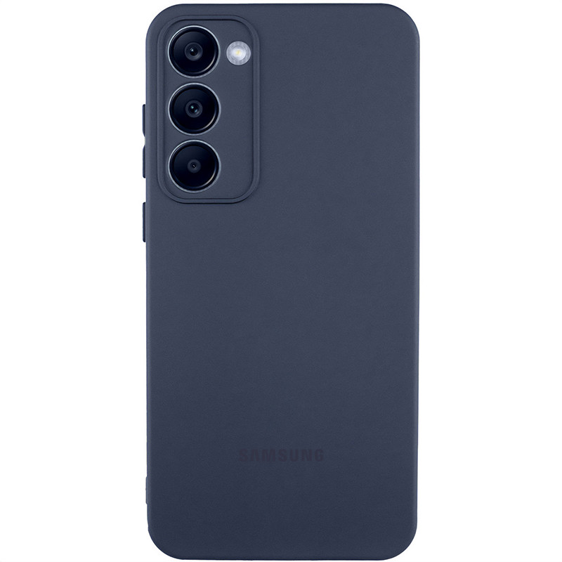Чехол Silicone Cover Lakshmi Full Camera (AAA) with Logo для Samsung Galaxy S20 FE (Темно-синий / Midnight blue)