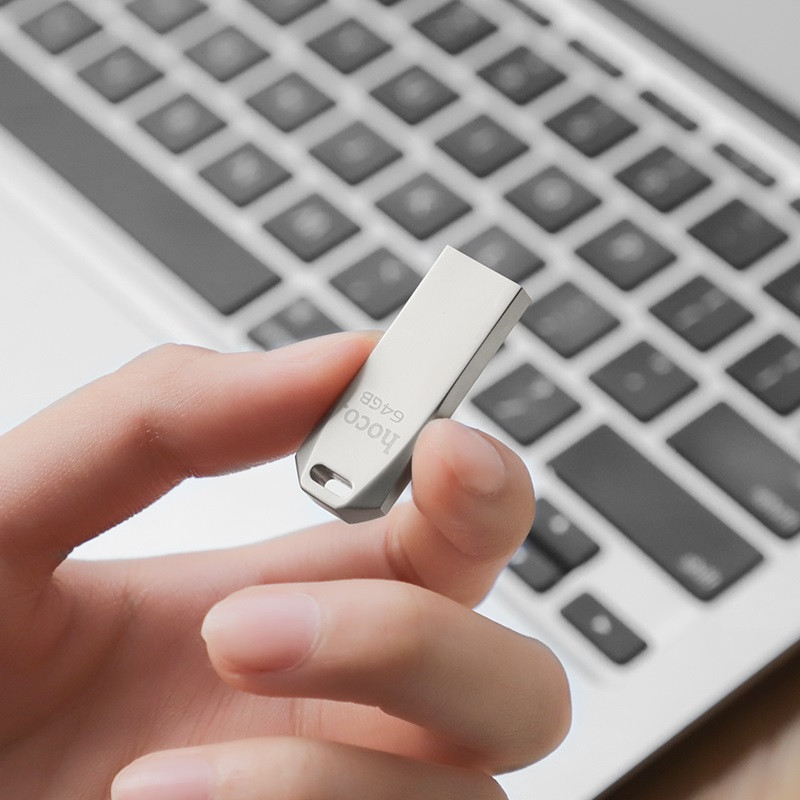 Фото Флеш-накопитель Hoco UD4 USB 2.0 – 64GB (Серебряный) на vchehle.ua