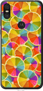 

Чехол Разноцветные дольки лимона для Motorola One 1390547