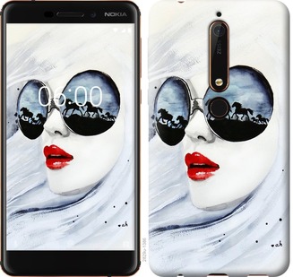 

Чехол Девушка акварелью для Nokia 6.1 689905