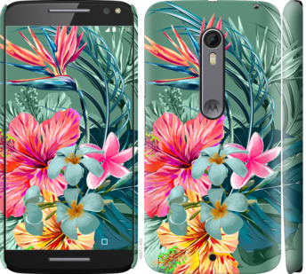 

Чехол Тропические цветы v1 для Motorola Moto X Style 845321