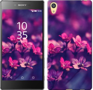 Чехол Пурпурные цветы для Sony Xperia Z5 E6633