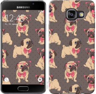 

Чехол мопсики 2 для Samsung Galaxy A3 (2016) A310F 731264