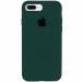 Чохол Silicone Case Full Protective (AA) на Apple iPhone 7 plus / 8 plus (5.5") (Зелений / Forest green)