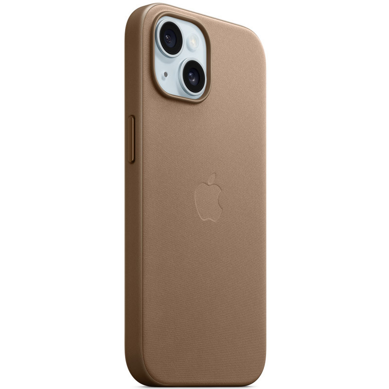 Фото Чохол FineWoven (AAA) with Magnetic Fit на Apple iPhone 15 (6.1") (Taupe) на vchehle.ua