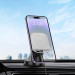 Фото Автодержатель с БЗУ Hoco HW18 Crystal (center console) (White) в магазине vchehle.ua