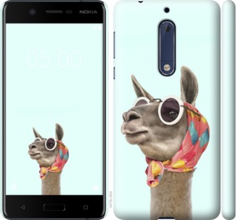 

Чехол Модная лама для Nokia 5 753481