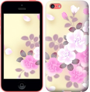 Чехол Японские цветы для iPhone 5c
