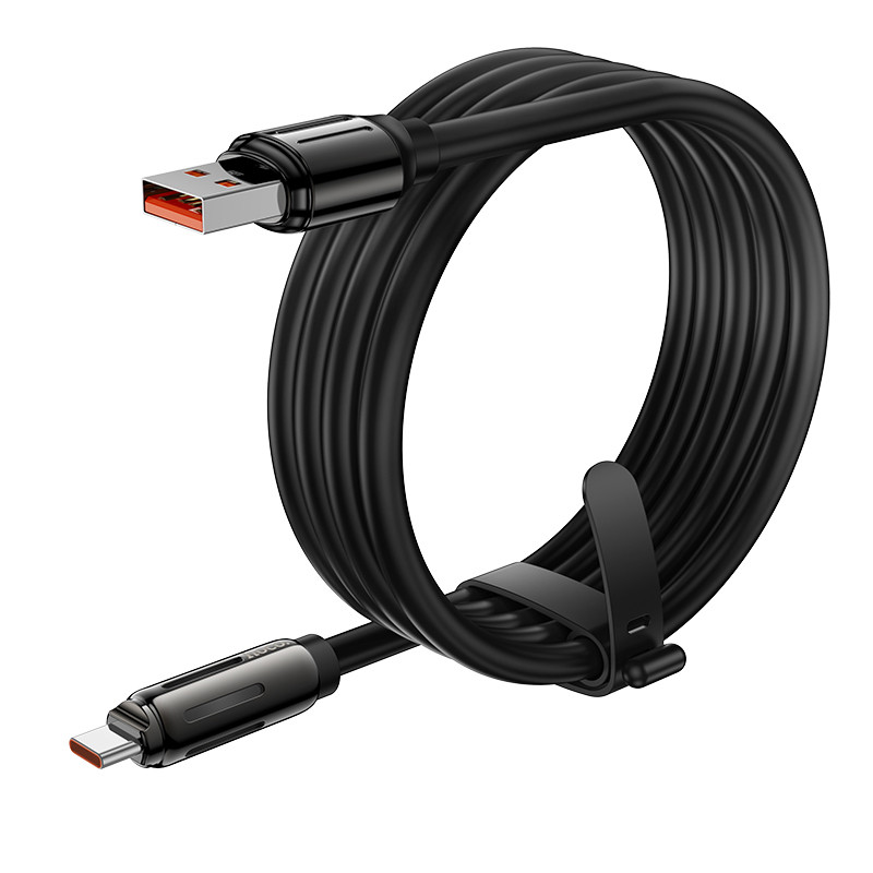 Дата кабель Hoco U136 Prize USB to Type-C 5A (1.2m) (Black) в магазине vchehle.ua