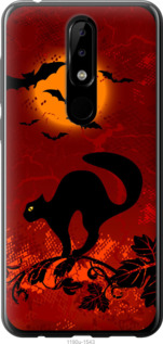 

Чехол Чёрная кошка под луной для Nokia 5.1 Plus 1422610