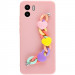 Фото Чехол Chained Heart c подвесной цепочкой для Xiaomi Redmi A1 / A2 (Pink Sand) на vchehle.ua