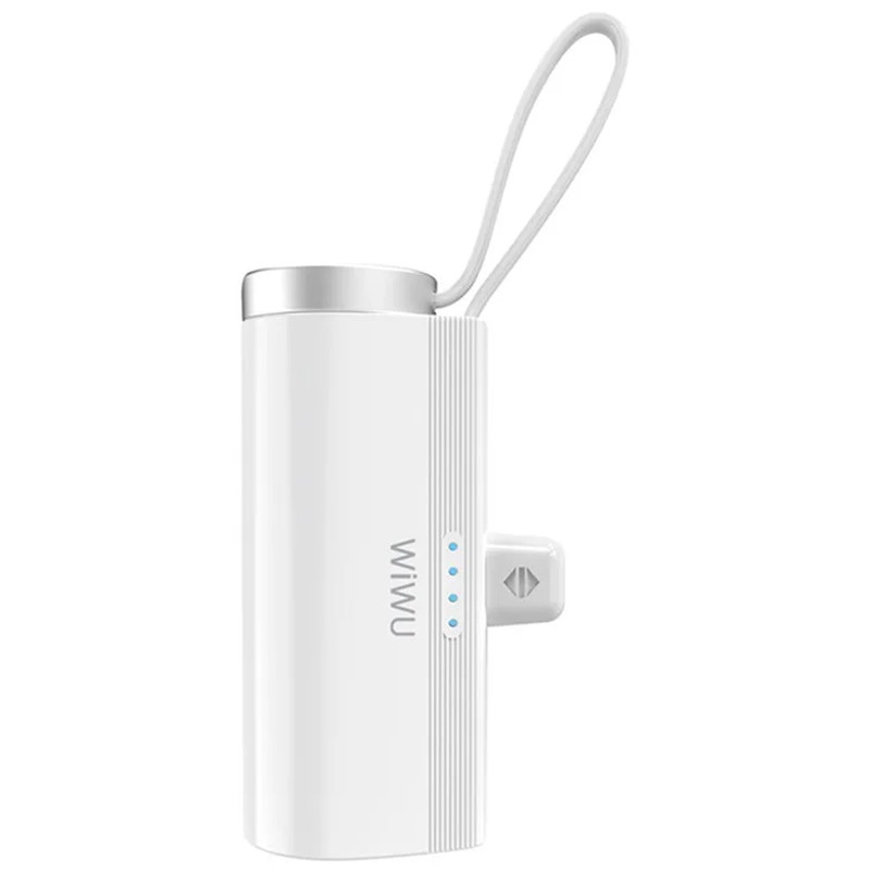 Портативное ЗУ Power Bank WIWU W026 2 in 1 Type-C с БЗУ For Apple Watch 15W 5000 mAh (White) в магазине vchehle.ua