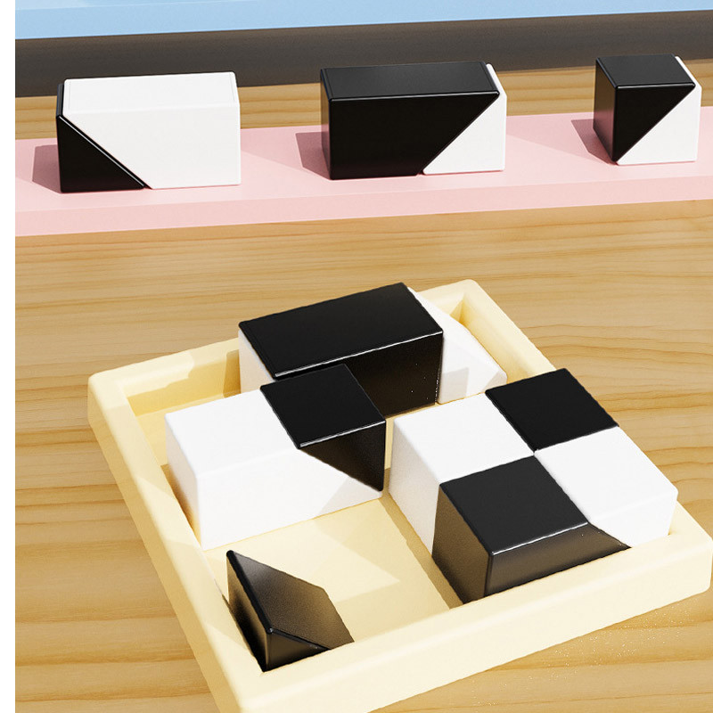 Купить Настольная интерактивная игра Ummi ME-149 Hidden Black and White Blocks (Black / White) на vchehle.ua