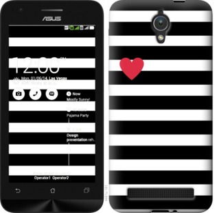 

Чехол Черно-белые полосы для Asus ZenFone C ZC451CG 752167