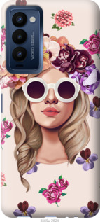 

Чехол Девушка с цветами v2 для Tecno Camon 18 CH6n 1245040