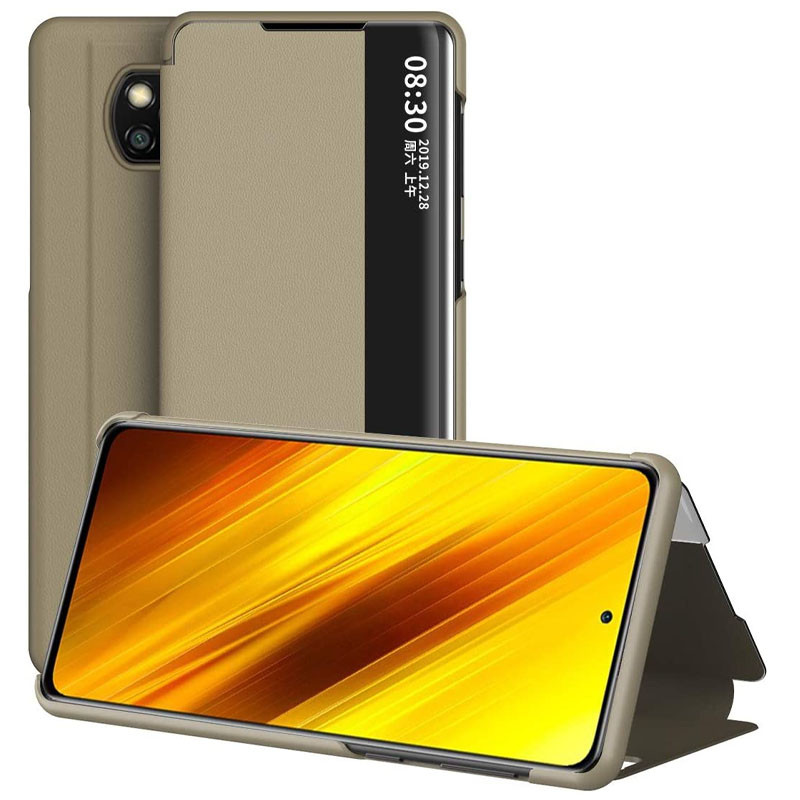 

Чехол-книжка Smart View Cover для Xiaomi Poco X3 Pro (Золотой) 1117123