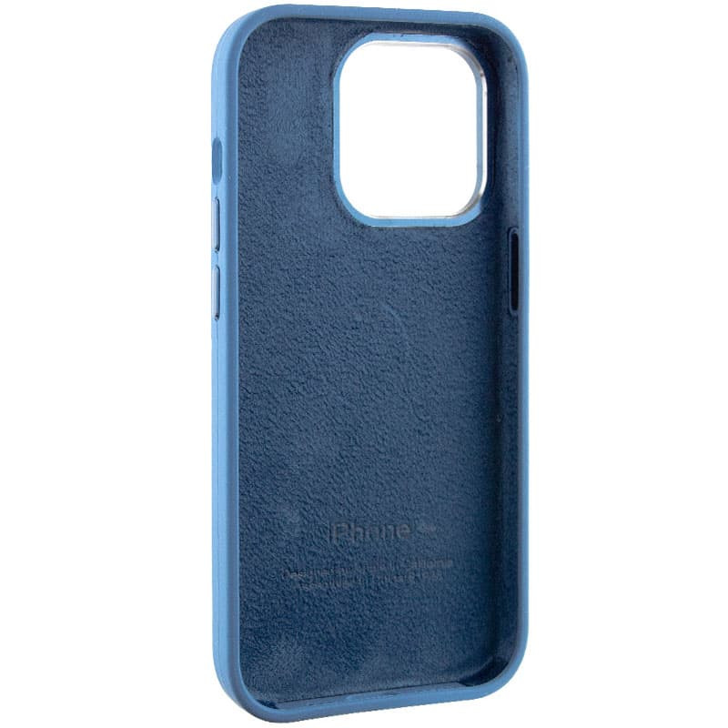 Заказать Чехол Silicone Case Metal Buttons (AA) для Apple iPhone 14 Pro Max (6.7") (Синий / Blue Jay) на vchehle.ua