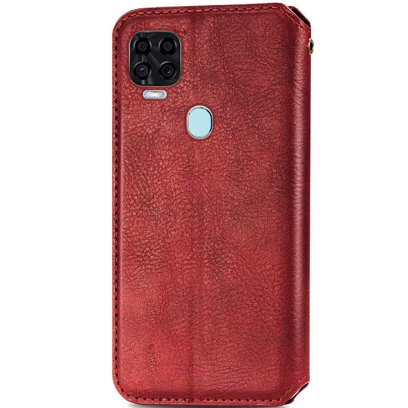 Фото Кожаный чехол книжка GETMAN Cubic (PU) для ZTE Blade v2020 (Красный) на vchehle.ua