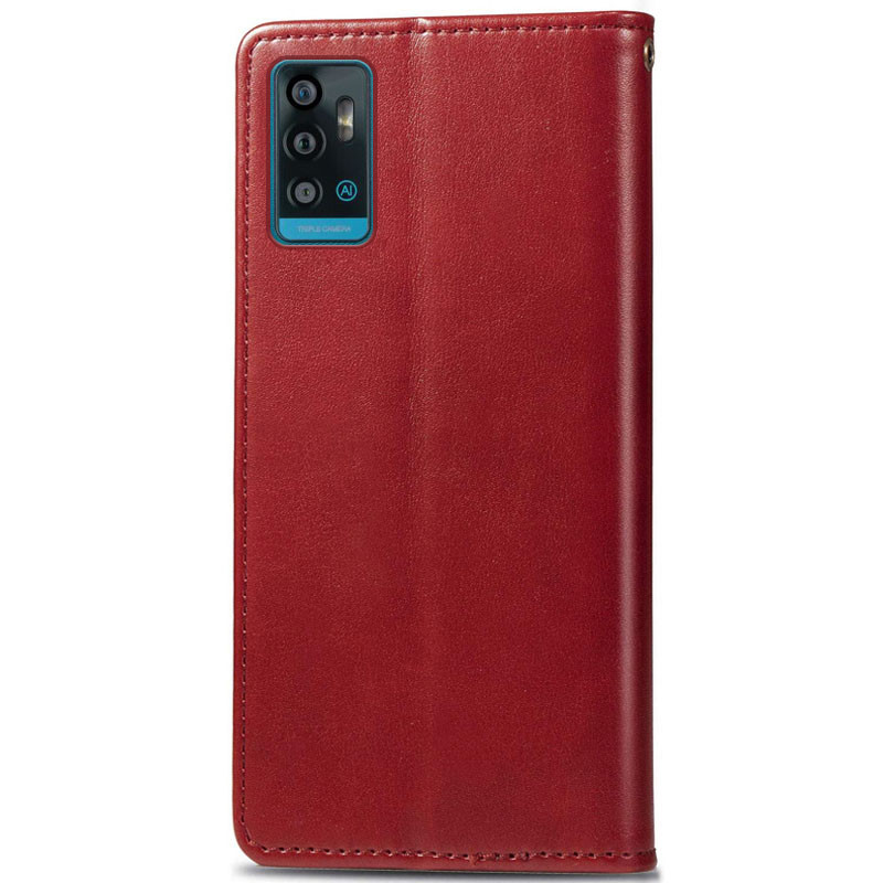 Фото Шкіряний чохол книжка GETMAN Gallant (PU) для ZTE Blade A71 (Червоний) на vchehle.ua