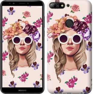 

Чехол Девушка с цветами v2 для Huawei Y7 Prime (2018) 670909