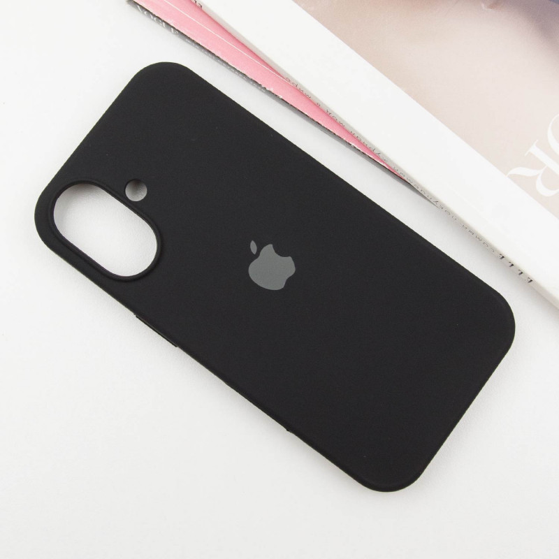 Фото Чехол Silicone Case Full Protective (AA) для Apple iPhone 16 Plus (6.7") (Черный / Black) на vchehle.ua