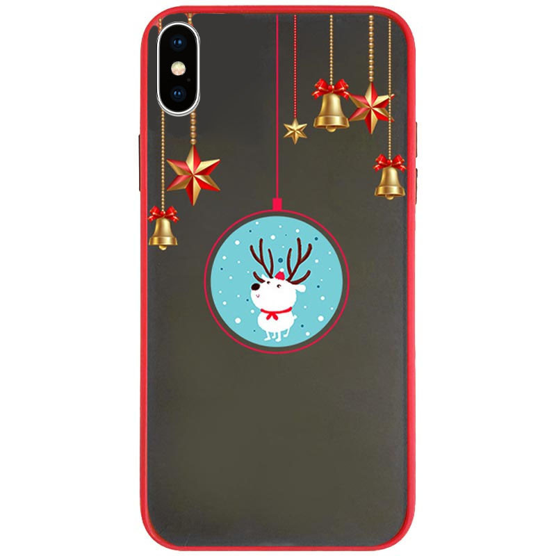 

TPU+PC чохол Christmas time для iPhone X (5.8") (Оленя) 1216732