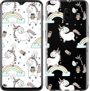

Чехол Единорог и кофе для OnePlus 6T 841235