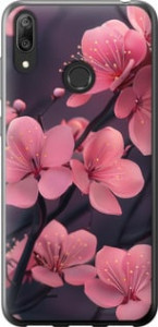 Чехол Пурпурная сакура для Huawei Y7 (2019)
