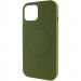 Чохол Silicone Case Full Protective (AA) NO LOGO with Magnetic Safe на Apple iPhone 11 Pro Max (6.5") (Зелений / Dark Olive)