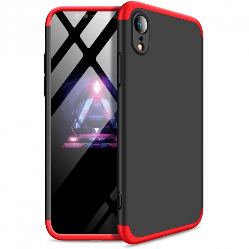 

Пластикова накладка GKK LikGus 360 градусів (орр) на Apple iPhone XR (6.1") (Чорний / Червоний) 896060
