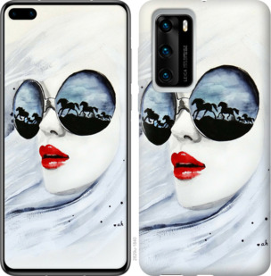 

Чохол Дівчина аквареллю на Huawei P40 933358