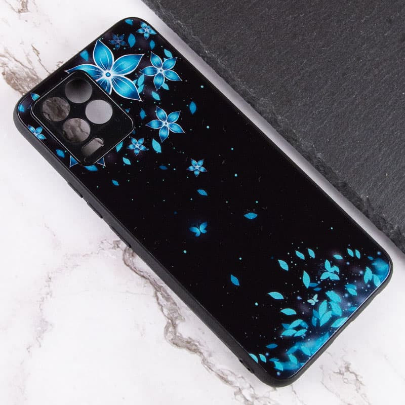 Фото TPU+Glass чохол Diversity на Realme 8 / 8 Pro (Bloom) в маназині vchehle.ua