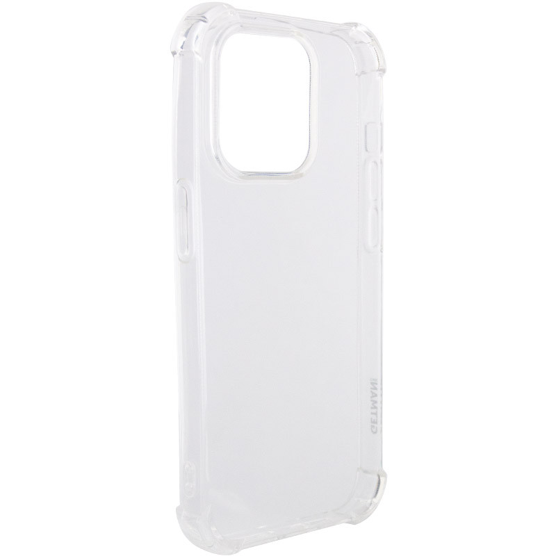 TPU чохол GETMAN Ease logo посилені кути на Apple iPhone 15 Pro Max (6.7") (Прозорий (прозорий)) в магазині vchehle.ua