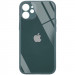 Уценка TPU+Glass чехол GLOSSY Logo Full camera (opp) для Apple iPhone 12 mini (5.4") (Царапина / Зеленый)