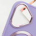 Фото TPU чохол Bonbon Metal Style with Magnetic safe на Apple iPhone 16 (6.1") (Бузковий / Dasheen) в маназині vchehle.ua