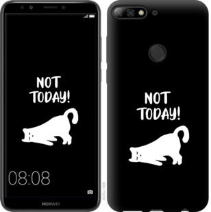 

Чехол Уставший кот для Huawei Honor 7C 874494
