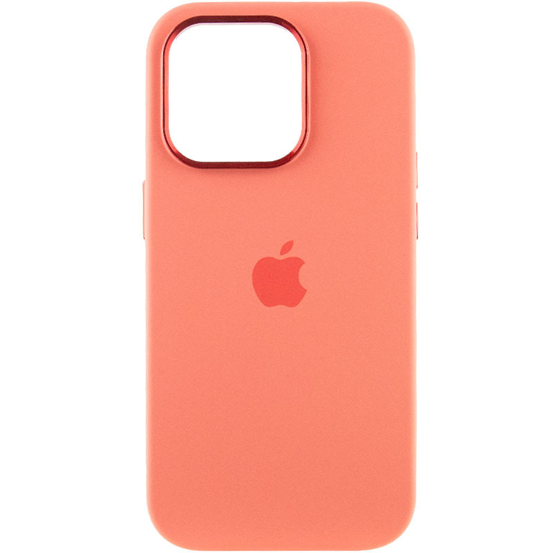 Фото Чехол Silicone Case Metal Buttons (AA) для Apple iPhone 13 Pro (6.1") (Розовый / Pink Pomelo) на vchehle.ua